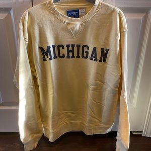 University of Michigan crew neck sweatshirt